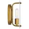 Nuvo Teton 1-Light Vanity, E26 60W, Natural Brass, Clear Beveled 60/7711 - alternate 5